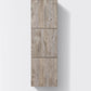 KubeBath Bliss 18" Wide by 59" High Linen Side Cabinet With Three Doors in Nature Wood Finish, SLBS59-NW