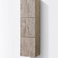 KubeBath Bliss 18" Wide by 59" High Linen Side Cabinet With Three Doors in Nature Wood Finish, SLBS59-NW