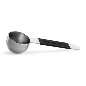 Moccamaster 2 Tablespoon Coffee Scoop  Stainless Steel Black Silicone Handle