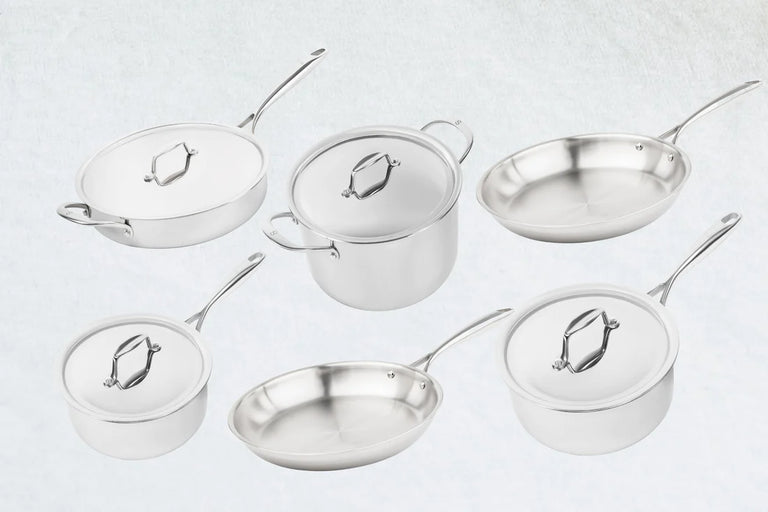 Sardel 10 Piece Stainless Steel Cookware Set