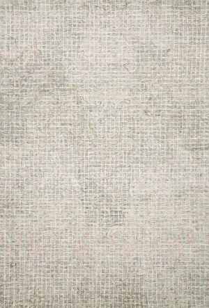 Loloi Rugs Tatum Collection Rug in Grey, Blush - 9'3" x 13'