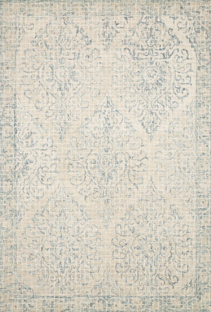 Loloi Rugs Tatum Collection Rug in Natural, Sky - 9'3" x 13'