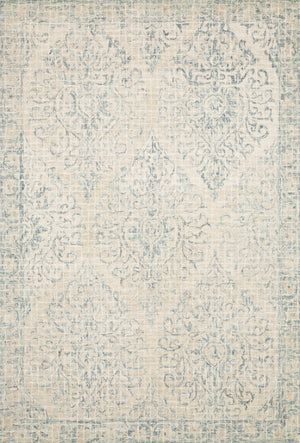 Loloi Rugs Tatum Collection Rug in Natural, Sky - 7'9" x 9'9"