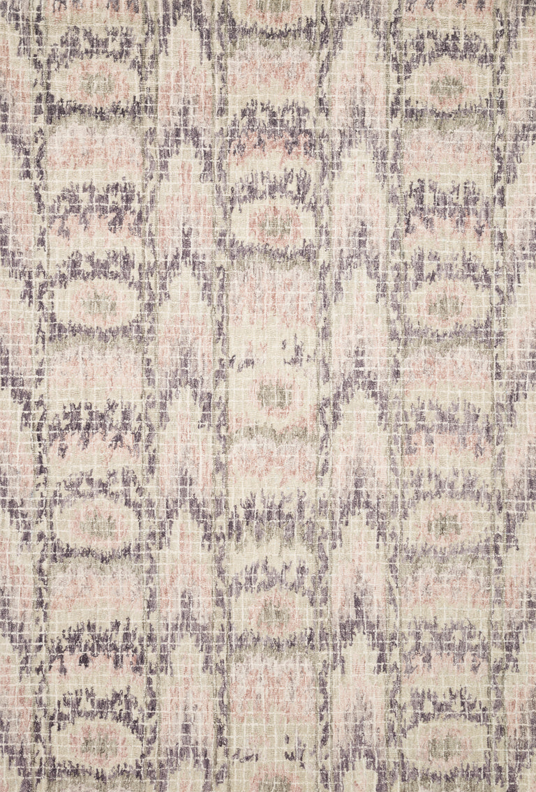 Loloi Rugs Tatum Collection Rug in Blush, Raisin - 7'9" x 9'9"