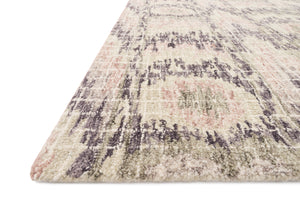 Loloi Rugs Tatum Collection Rug in Blush, Raisin - 9'3" x 13'