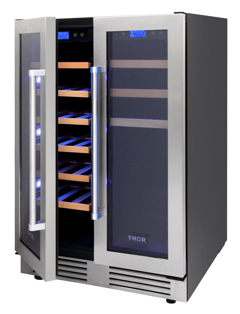 Thor Kitchen 24 in. 21 Bottle & 95-Can Wine Cooler, TBC2401DI | Premium Home Source