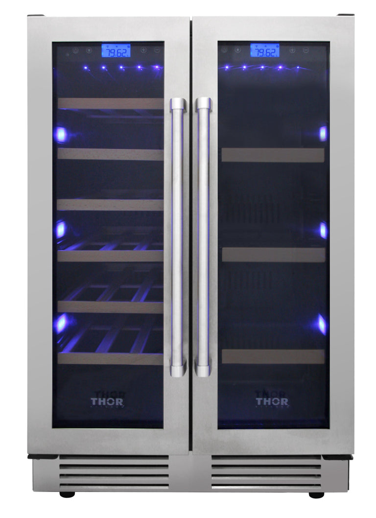 Thor Kitchen 24 in. 21 Bottle & 95-Can Wine Cooler, TBC2401DI | Premium Home Source
