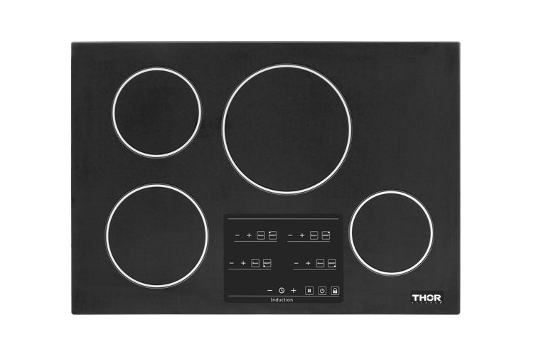 Thor Kitchen 30 in. Glass Induction Cooktop in Black with 4 Elements, TEC3001iC1 | Premium Home Source