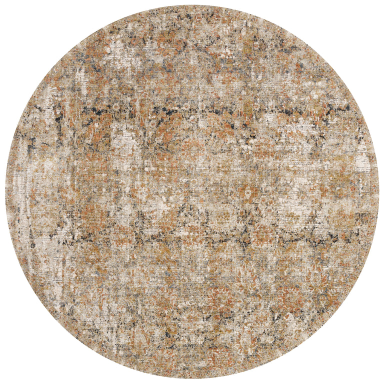 Loloi Rugs Theia Collection Rug in Taupe, Gold - 7'10" x 7'10"