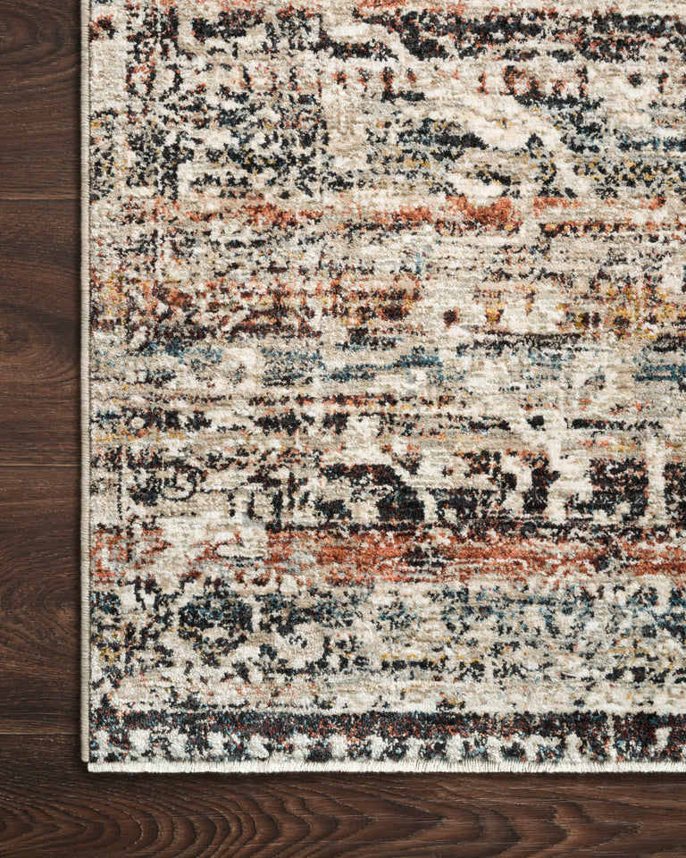 Loloi Rugs Theia Collection Rug in Taupe, Multi - 7'10" x 7'10"