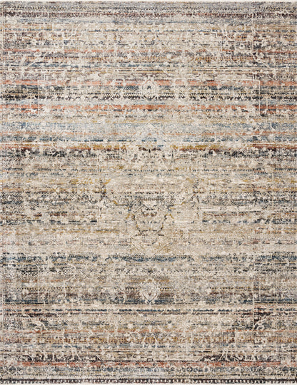 Loloi Rugs Theia Collection Rug in Taupe, Multi - 6'7" x 9'6"