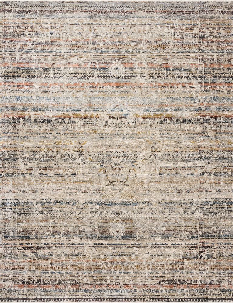 Loloi Rugs Theia Collection Rug in Taupe, Multi - 7'10" x 7'10"