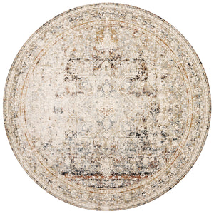 Loloi Rugs Theia Collection Rug in Taupe, Brick - 7'10" x 7'10"