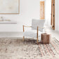 Loloi Rugs Theia Collection Rug in Taupe, Brick - 6'7" x 9'6"