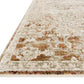 Loloi Rugs Theia Collection Rug in Natural, Rust - 7'10" x 7'10"