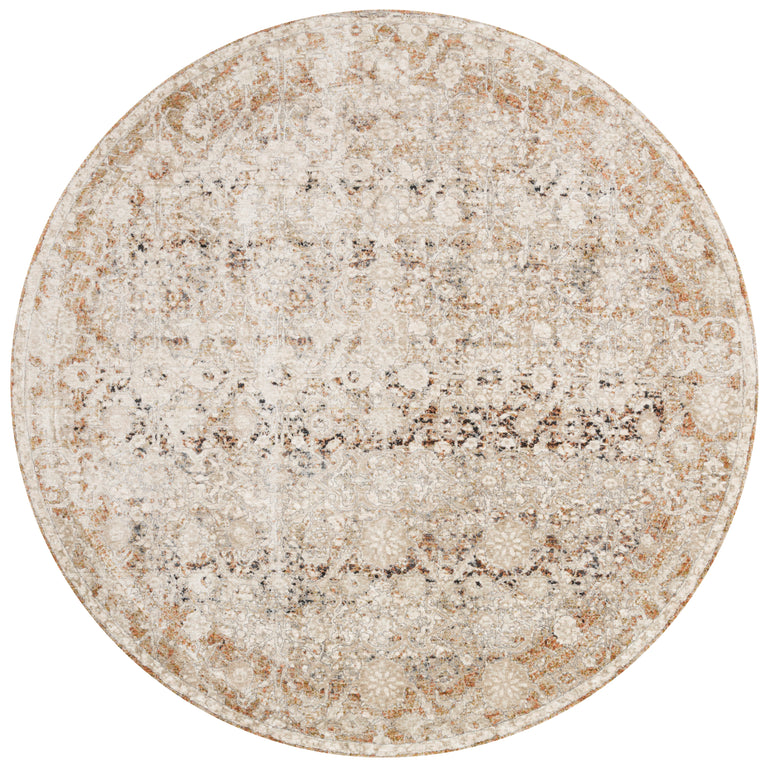 Loloi Rugs Theia Collection Rug in Natural, Rust - 9'5" x 12'10"