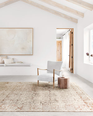 Loloi Rugs Theia Collection Rug in Natural, Rust - 6'7" x 9'6"