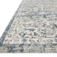 Loloi Rugs Theory Collection Rug in Ivory, Blue - 9'6" x 13'