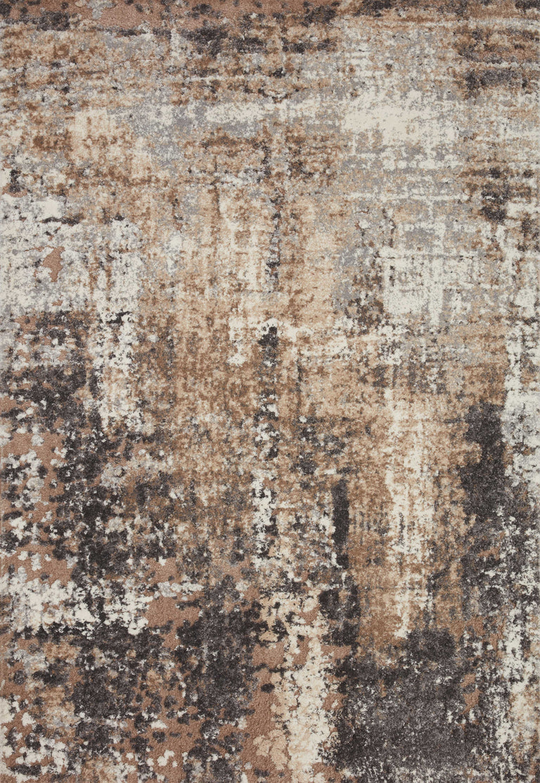 Loloi Rugs Theory Collection Rug in Taupe, Grey - 7'10" x 10'10", THRYTHY-04TAGY7AAA