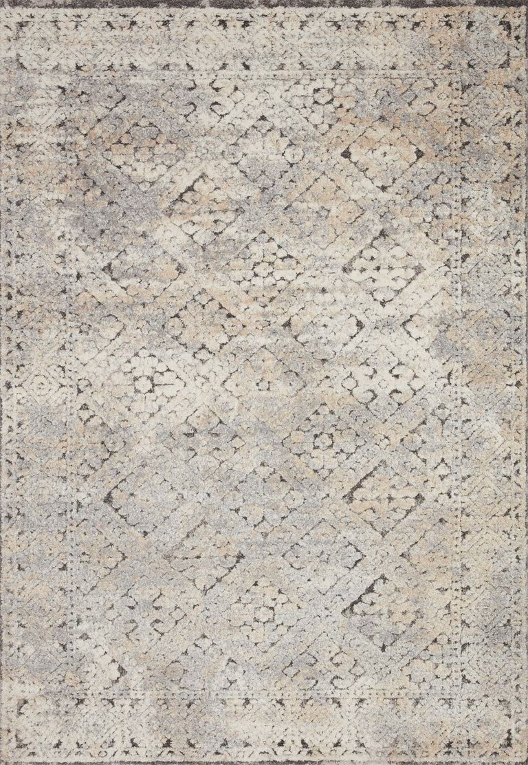 Loloi Rugs Theory Collection Rug in Grey, Sand - 9'6" x 13'