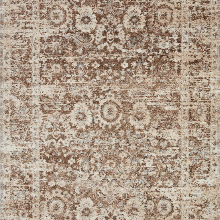 Loloi Rugs Theory Collection Rug in Mocha, Natural - 9'6" x 13'