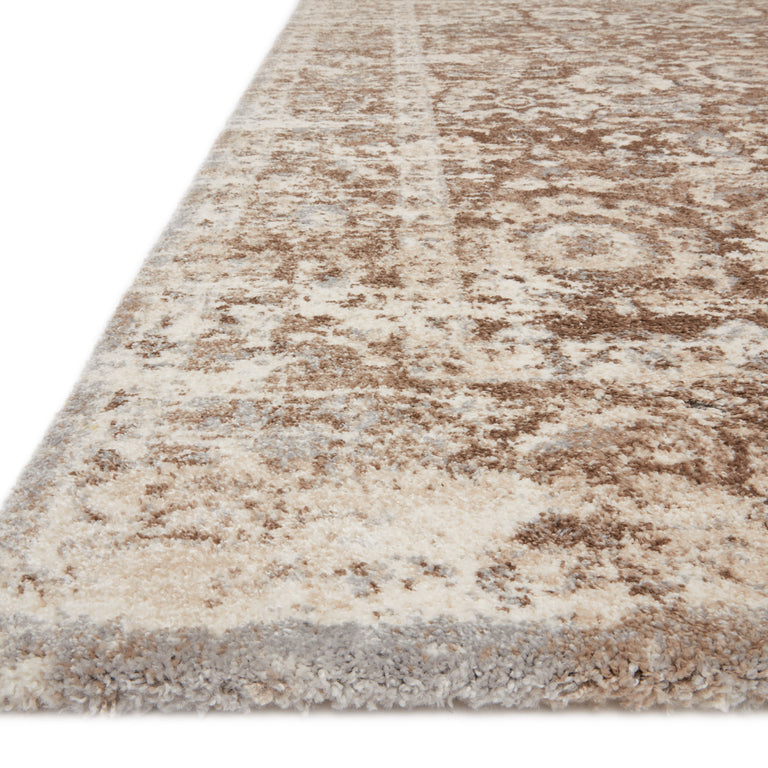 Loloi Rugs Theory Collection Rug in Mocha, Natural - 9'6" x 13'