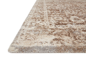 Loloi Rugs Theory Collection Rug in Mocha, Natural - 9'6" x 13'