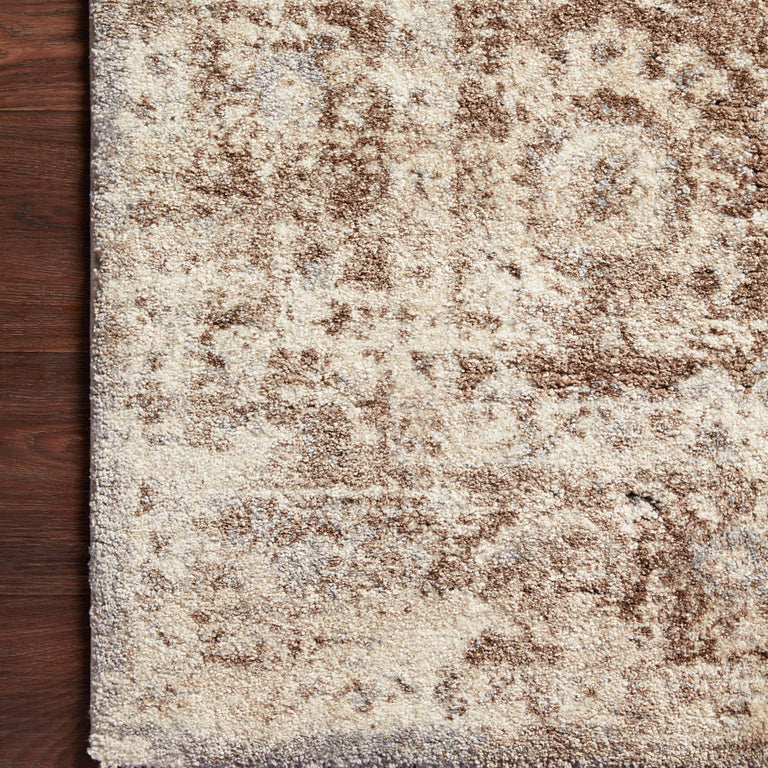 Loloi Rugs Theory Collection Rug in Mocha, Natural - 9'6" x 13'