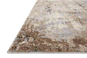 Loloi Rugs Theory Collection Rug in Dove, Bark - 9'6" x 13'