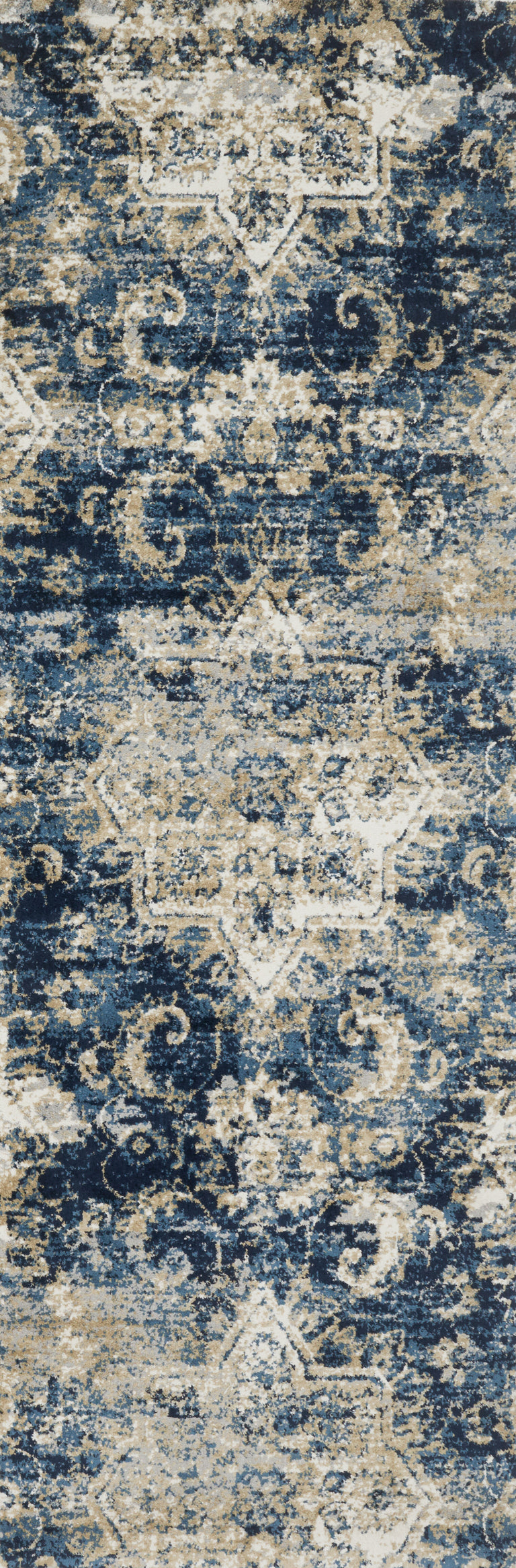 Loloi Rugs Torrance Collection Rug in Navy, Ivory - 7'10" x 10'10"