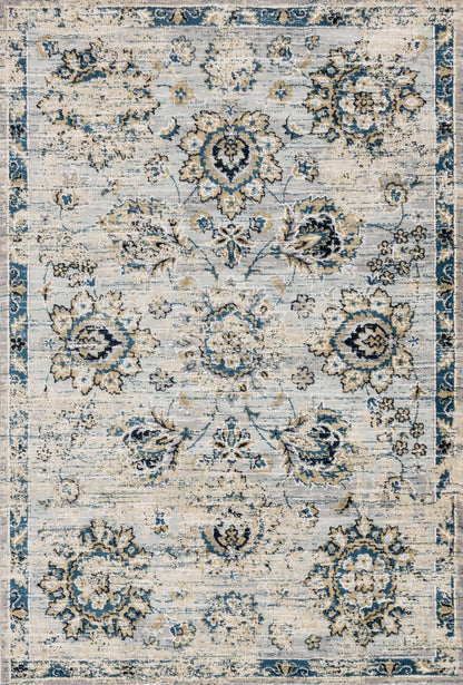 Loloi Rugs Torrance Collection Rug in Grey, Navy - 9'3" x 13'