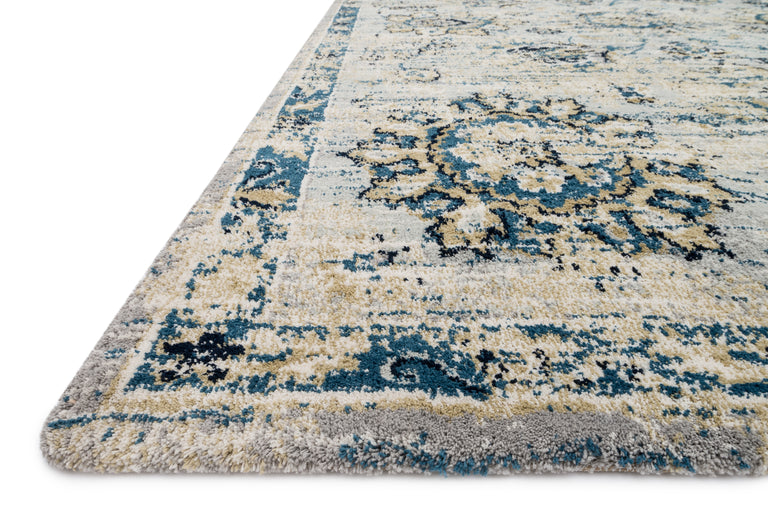 Loloi Rugs Torrance Collection Rug in Grey, Navy - 6'7" x 9'2"