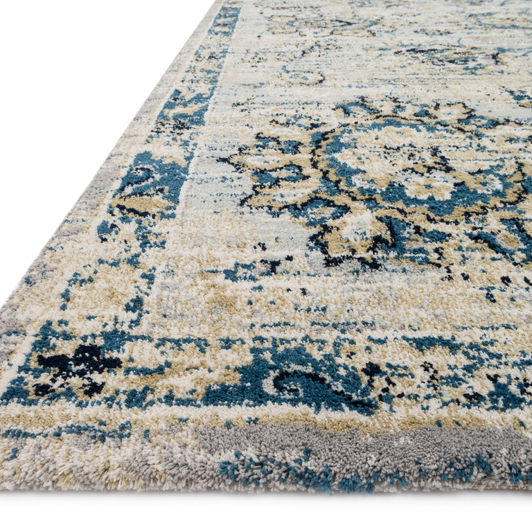 Loloi Rugs Torrance Collection Rug in Grey, Navy - 7'10" x 10'10"