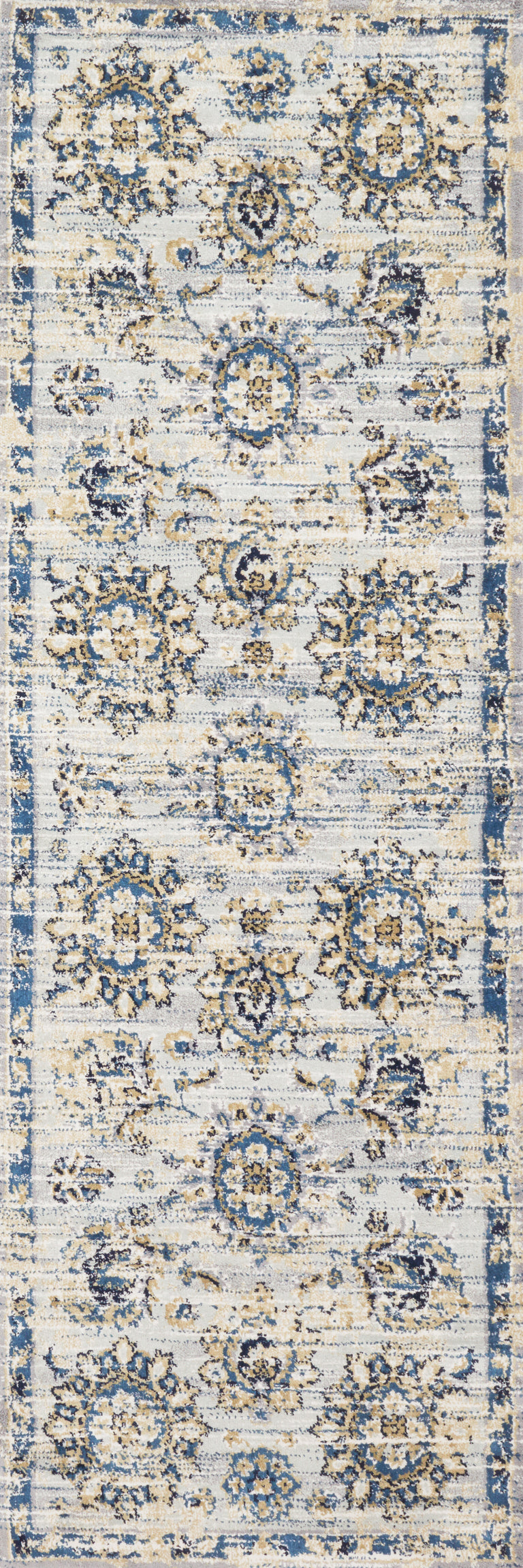 Loloi Rugs Torrance Collection Rug in Grey, Navy - 9'3" x 13'