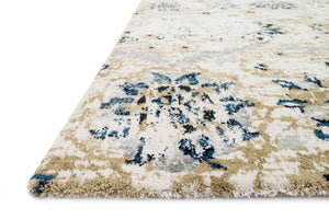 Loloi Rugs Torrance Collection Rug in Ivory, Multi - 6'7" x 9'2"