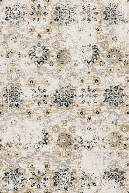 Loloi Rugs Torrance Collection Rug in Ivory, Multi - 6'7" x 9'2"