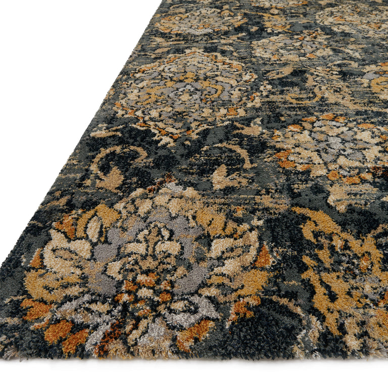 Loloi Rugs Torrance Collection Rug in Charcoal - 7'10" x 10'10"