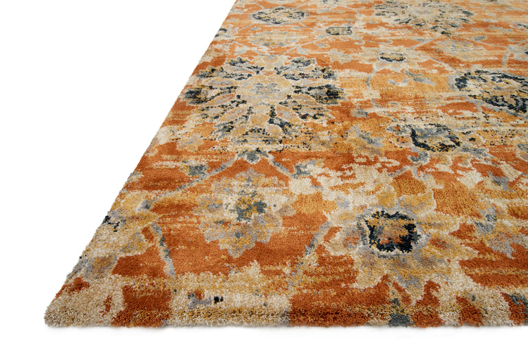 Loloi Rugs Torrance Collection Rug in Rust - 7'10" x 10'10"