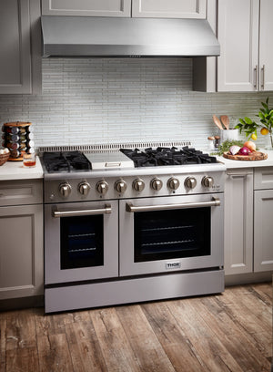 THOR Kitchen 48 in. Under Cabinet LED Range Hood in Stainless Steel, TRH4806