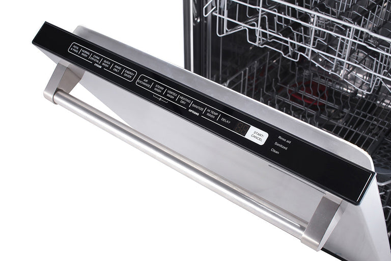 Thor Kitchen Appliance Package - 36 In. Propane Gas Range, Range Hood, Refrigerator with Water and Ice Dispenser, Dishwasher, Wine Cooler, AP-LRG3601ULP-C-8