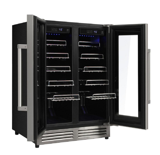 Thor Kitchen Package - 30 In. Propane Gas Burner/Electric Oven Range, Range Hood, Refrigerator, Dishwasher, Wine Cooler, AP-HRD3088ULP-17