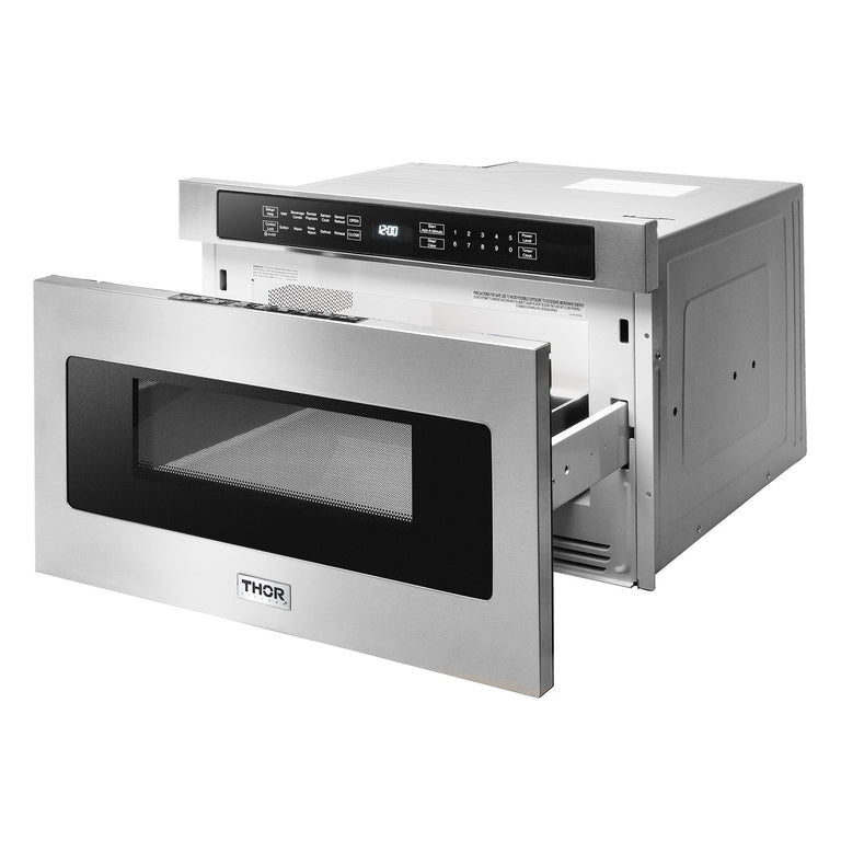 Thor Kitchen Package - 36" Electric Range, Range Hood, Microwave, AP-HRE3601-5