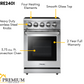 Thor Kitchen 24 in. Professional Electric Range in Stainless Steel, HRE240