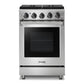 THOR Kitchen 24 in. Professional Gas Range in Stainless Steel, LRG2401U