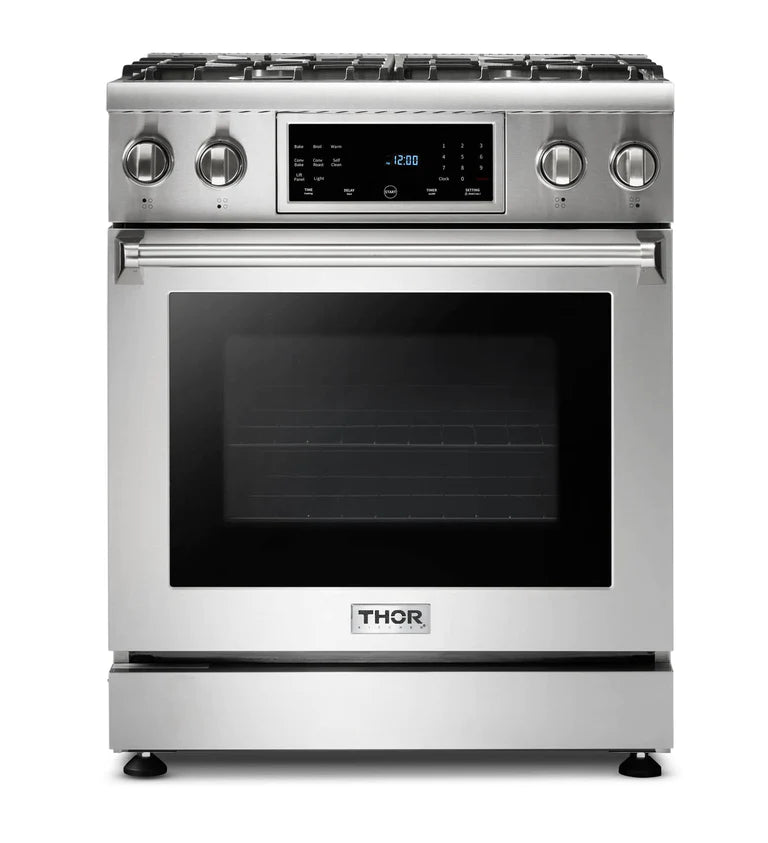 Thor Kitchen Package - 30" Electric Range, Microwave, Refrigerator, Dishwasher, AP-TRE3001-6