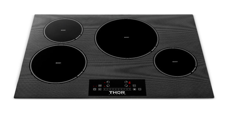 Thor Kitchen Package - 30" Induction Cooktop, Range Hood, AP-TIH30-W
