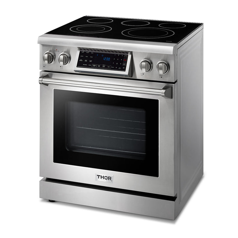 Thor Kitchen 30 Inch Air Fry and Self-Clean Professional Electric Range, TRE3001