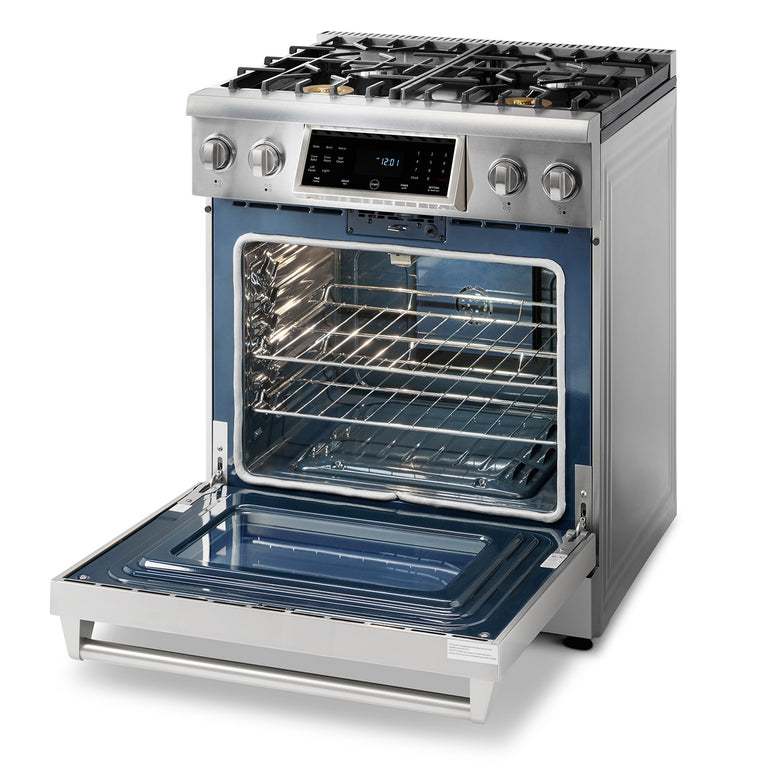 Thor Kitchen 30 In. 4.6 cu. ft. Self-Clean Propane Gas Range in Stainless Steel, TRG3001LP