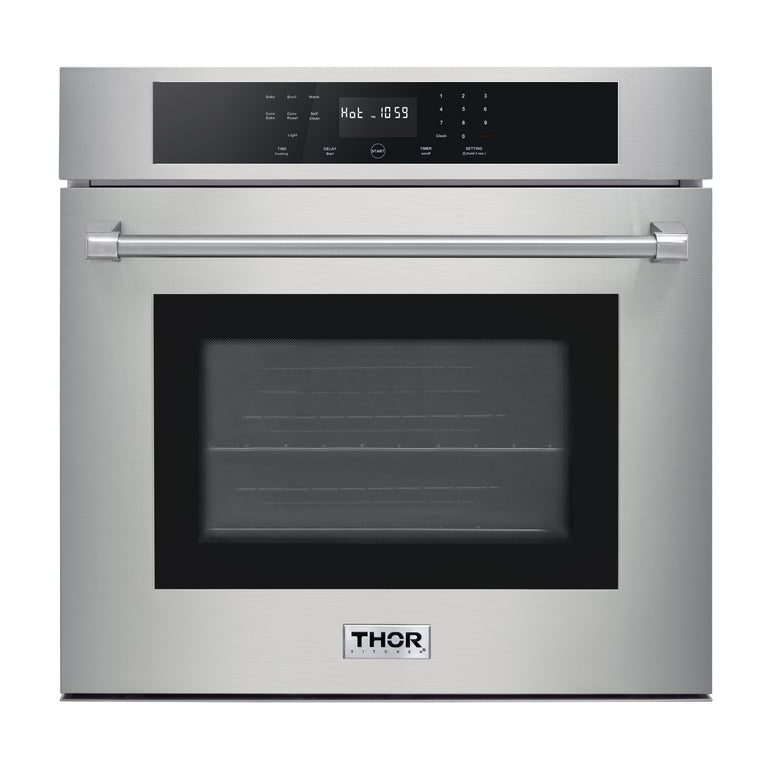 Thor Kitchen Package - 30" Wall Oven, Drop-in Cooktop, Range Hood, AP-HEW3001-DC-30