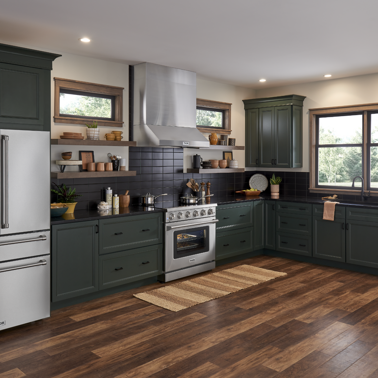 Thor Kitchen Appliance Package - 30 In. Electric Range, Refrigerator with Water and Ice Dispenser, Dishwasher, AP-TRE3001-9